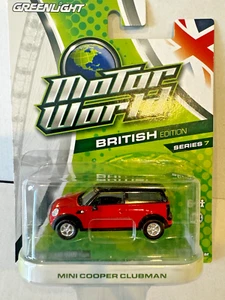 1:64 Greenlight Motor World Red Mini Cooper Clubman British Edition Series 7 - Picture 1 of 6
