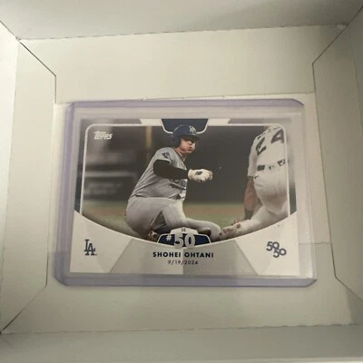 Shohei Ohtani - 2024 Topps 50/50 Card #98 - 50th Stolen Base - Image 1 of 4