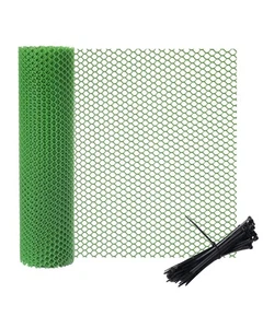 Plastic Wire Mesh 16IN x 33FT Roll - Green Chicken Wire Fencing for Poultry, ... - Picture 1 of 6