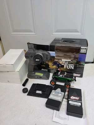 RARE Team Losi Micro-T 1/36 Scale RTR Micro Truck Green Body Untested As Is  - Image 1 of 4