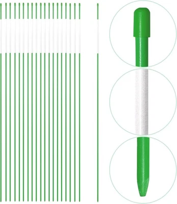Anley 20 Pack 48" Reflective Driveway Markers, Snow Stakes Safety Markers Green
