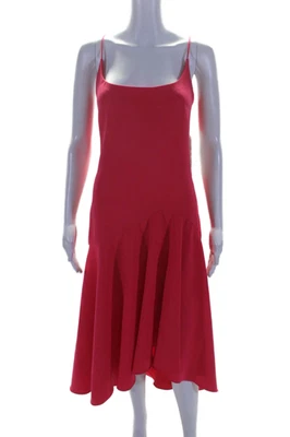 Vestido sin mangas Theia para mujer con correa de espagueti sin mangas línea A rosa magenta talla 10 Foto 1 de 4