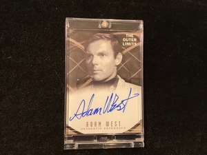 THE OUTER LIMITS ADAM WEST AUTOGRAPHED CARD - Picture 1 of 2