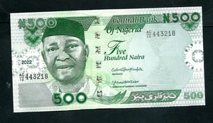 Nigeria 500 Naira 2022 UNC - Picture 1 of 2