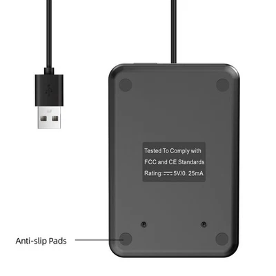 Compact USB Numpad Numeric Keypad with Tilt for Comfortable Typing Use - Image 1 of 4