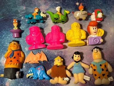 Lote de juguetes de picapiedra de cereal de comida rápida Dennys de colección Foto 1 de 4