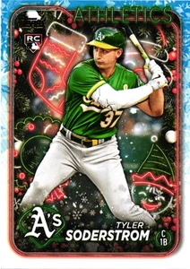 2024 Topps Holiday - Tyler Soderstrom #H127 (RC) - Athletics - Picture 1 of 2