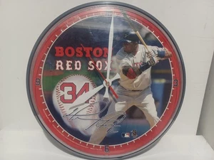 Vintage Y2K 2005 Wincraft Boston Red Sox David Ortiz Big Papi Clock Tested Works - Picture 1 of 7