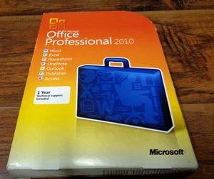 MICROSOFT OFFICE PROFESSIONAL 2010 FULL RETAIL DVD ROM SP1 SEHR GUTER GEBRAUCHTER ZUSTAND - Bild 1 von 3