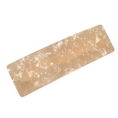 Cordón de pelo acrílico confeti mármol marfil beige melocotón grande estilo clip francés Foto 1 de 4