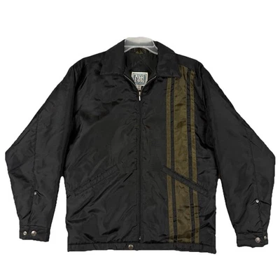 Chaqueta Abrigo Canyon River Azul Hombre M. Negra, Rayas Verdes. Cremallera completa, acolchada. Foto 1 de 4