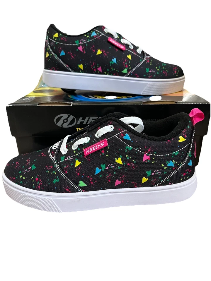 Nuevo Heelys Pro 20 Negro Multicolor Corazones Moda Juvenil Talla 6 Patinador He101473h Foto 1 de 4
