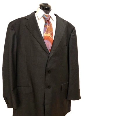 Southwick мужчин 52 XTRA длинный костюм куртка серый 3 кнопки 110 шерсти UNION MADE  - Изображение 1 из 4