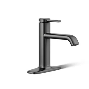 KOHLER Ashan Single Hole Single-Handle Bathroom Faucet in Matte Black - Picture 1 of 12