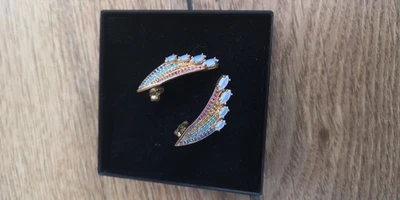 Thomas Sabo Ohrstecker Kolibriflügel, Regenbogen, Silber Vergoldet - Bild 1 von 2