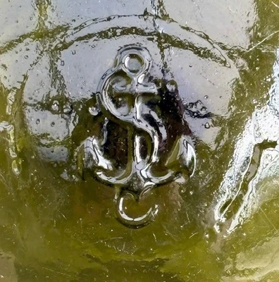 Flotador de red de pesca de vidrio clásico europeo - marca de anclaje Foto 1 de 4