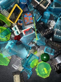 Lego Neon, Clear Glass Tinted Glass Random Lot Translucent Bricks