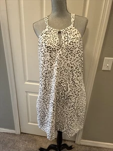 Tommy Bahama Damen Aubrey Leopard Neckholder Kleid Größe Large - Bild 1 von 7