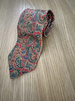 VINTAGE Luca Franzini paisley 100% silk men’s tie  L58 W 3.5. Inch - Image 1 of 4