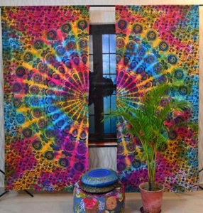 Tende per finestra mandala indiano cotone hippie arazzo tenda porta decorazione - Foto 1 di 2