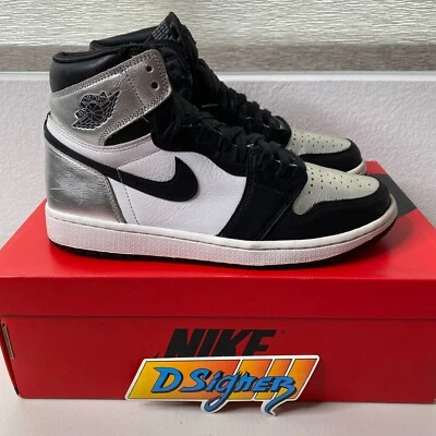 Size 10W- Nike Air Jordan Retro 1 High OG Metallic Silver CD0461-001 Ships Fast! - Image 1 of 4
