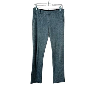 THEORY pantalone abito donna taglia 8 grigio tweed maglia misto lana gamba dritta - Foto 1 di 4