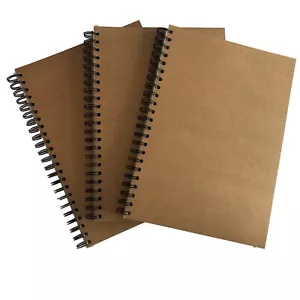 Eco KRAFT A3/A4/A5/A6 WHOLESALE 7mm squared book pad maths School GRAPH PAPER - Picture 1 of 2