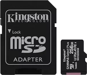 Kingston 256GB Canvas Select Plus microSDXC Card - Picture 1 of 6