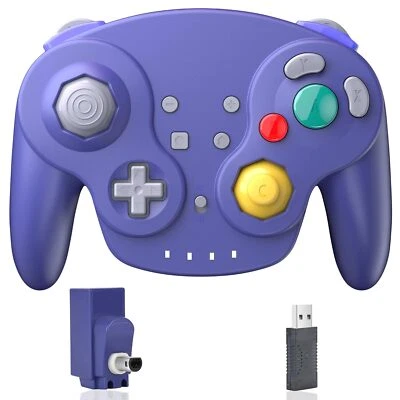 2.4Ghz Wireless NGC Switch Controller Gamepad For Gamecube/Switch/Switch OLED/PC - Image 1 of 4