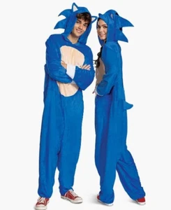 Sonic - One Piece Jumpsuit - Blue - Costume - Adult Medium/Teen - Picture 1 of 2