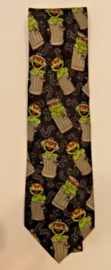VINTAGE Oscar the Grouch Men’s Necktie - Sesame Street CTW Polyester Korea 1990s - Picture 1 of 5