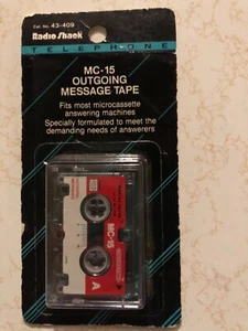 NEW Realistic Telephone MC-15 Outgoing Microcassette Message Tape Radio Shack - Photo 1/2