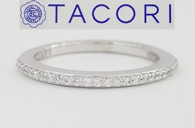 Alianza de boda Tacori Simply 2630BSM12 oro 18k 0,17 quilates diamantes RTL $2990 Foto 1 de 4