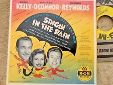Vintage Singin' in the Rain 45 rpm 7" Mgm Record Set Gene Kelly, Donald O'Connor