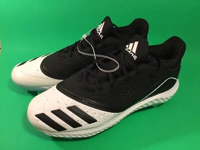 ADIDAS Icon V Bounce W Softball Metal Cleats Size 11.5 Black w/White NEW - Image 1 of 4