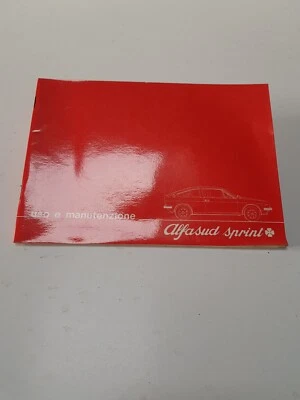 Manuale uso e manutenzione Alfa Romeo AlfaSud Sprint Quadrifoglio nuovo orig '76 - Immagine 1 di 4