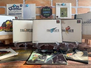 Play Station PS1 Final Fantasy 7 8 9 Tactics Chocobo Lot 5 JP w/Box Instructions - Picture 1 of 24