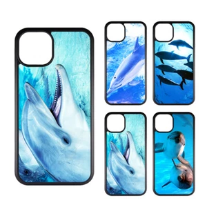 Preciosa funda de teléfono Dolphin apta para iPhone 15 promax 14 plus 13 pro 12 y S23 ultra - Imagen 1 de 8