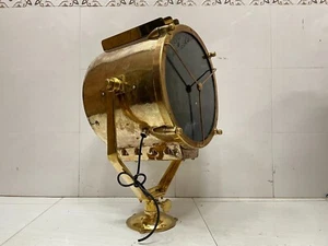 Vintage Large Francis Search Light Fixture - Nautical Industrial Spotlight - Picture 1 of 12