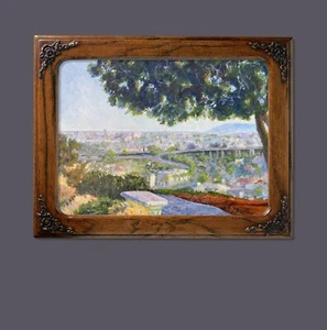 Golden Hour Above San Diego. Oil Painting. ORIGINAL. Gorgeous Impressionist Art - Picture 1 of 4