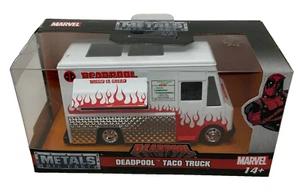 Metales JADA a escala 1:32 - camión taco fundido a presión Deadpool - blanco - Imagen 1 de 6