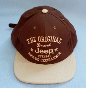 JEEP adjustable cap/hat. Baseball Golf JEEP GEAR, NWOT. Brown - Picture 1 of 6