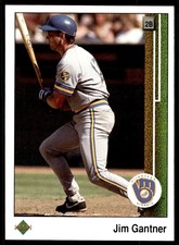 1989 Upper Deck Jim Gantner Milwaukee Brewers #274