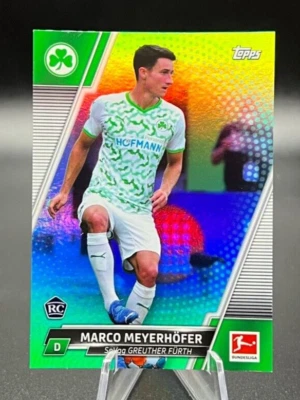 2021-22 Topps Bundesliga #85 Marco Meyerhofer Aqua Foil Parallel #/199 Rookie RC - Image 1 of 2