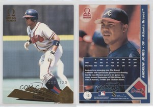 2000 Pacific Omega Gold /120 Andruw Jones #12