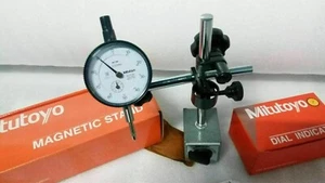 JAPAN MADE MITUTOYO DIAL INDICATOR 2046S WITH INDIA MADE MAGNETIC BASE 7011 S - Picture 1 of 11