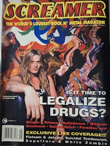 Screamer Magazine (Sep 1993) Winger/Primus/Gene Loves Jezebel/Paradise Lost - Picture 1 of 4