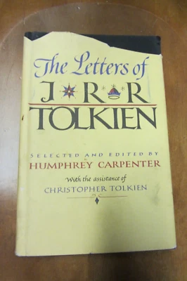 Letters of Tolkien HC 1981 Carpenter 1st Ed print oop C. S. Lewis Gothic notes - Image 1 of 4