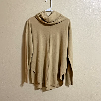 Suéter Hampshire Studio bronceado para mujer cuello capucha grande jersey de punto carrera Foto 1 de 4