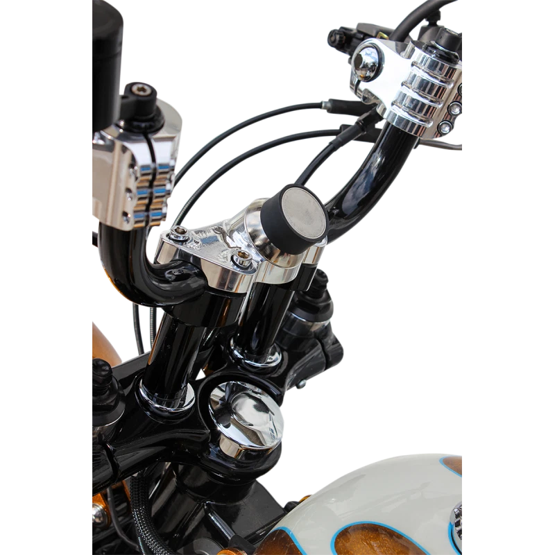 Klock Werks - KWD-02-0384 - Kit de montaje de abrazadera de manillar iOmounts, cromado Foto 1 de 1